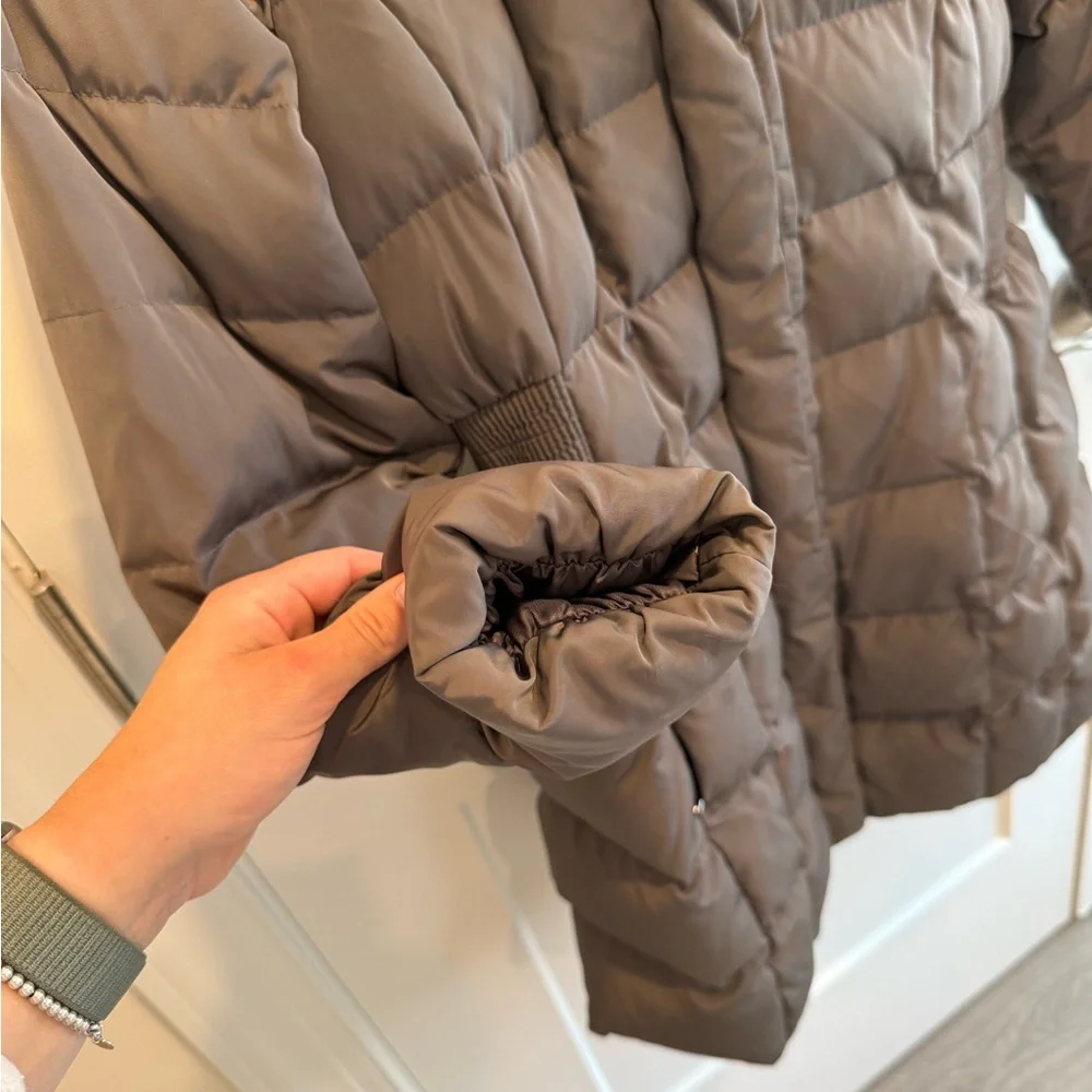 Cole Haan Women's Charcoal Puffer Jacket - Picture 6 of 9